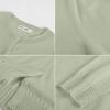 image:imageGRACE KARIN Womens Cropped Cardigan Sweaters Trendy Lightweight Shrugs Button Up Long Sleeve Knit TopsLight Green