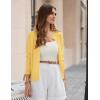 image:imageGRACE KARIN Womens Cropped Cardigan Sweaters Trendy Lightweight Shrugs Button Up Long Sleeve Knit TopsYellow