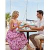 image:imageGRACE KARIN 2026 Womens Hawaiian Midi Sundress Summer Vacation Spaghetti Floral Clothes Boho Casual Dresses with PocketsPurple Floral