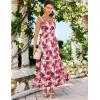 image:imageGRACE KARIN 2026 Womens Summer Floral Wedding Guest DressBeach Flowy A Line Maxi Off Shoulder Bridesmaid DressesApricot Purple