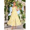 image:imageGRACE KARIN 2026 Womens Summer Floral Wedding Guest DressBeach Flowy A Line Maxi Off Shoulder Bridesmaid DressesApricot Yellow