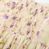 image:imageGRACE KARIN 2026 Womens Summer Floral Wedding Guest DressBeach Flowy A Line Maxi Off Shoulder Bridesmaid DressesBeige Purple