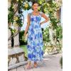 image:imageGRACE KARIN 2026 Womens Summer Floral Wedding Guest DressBeach Flowy A Line Maxi Off Shoulder Bridesmaid DressesBlue Flower