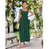 image:imageGRACE KARIN 2026 Womens Summer Floral Wedding Guest DressBeach Flowy A Line Maxi Off Shoulder Bridesmaid DressesDark Green