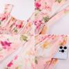 image:imageGRACE KARIN 2026 Womens Summer Floral Wedding Guest DressBeach Flowy A Line Maxi Off Shoulder Bridesmaid DressesFloral Pink