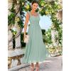 image:imageGRACE KARIN 2026 Womens Summer Floral Wedding Guest DressBeach Flowy A Line Maxi Off Shoulder Bridesmaid DressesLight Green