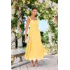 image:imageGRACE KARIN 2026 Womens Summer Floral Wedding Guest DressBeach Flowy A Line Maxi Off Shoulder Bridesmaid DressesLight Yellow