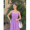 image:imageGRACE KARIN 2026 Womens Summer Floral Wedding Guest DressBeach Flowy A Line Maxi Off Shoulder Bridesmaid DressesLilac
