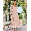 image:imageGRACE KARIN 2026 Womens Summer Floral Wedding Guest DressBeach Flowy A Line Maxi Off Shoulder Bridesmaid DressesPink Apricot