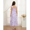 image:imageGRACE KARIN 2026 Womens Summer Floral Wedding Guest DressBeach Flowy A Line Maxi Off Shoulder Bridesmaid DressesPurple Floral