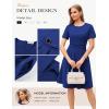 image:imageGRACE KARIN Church Dresses for Women 2026 Short Sleeve A Line Work Dresses Fit and Flare Dress with PocketsRoyal Blue