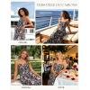 image:imageGRACE KARIN Summer Dresses for Women 2026 VacationSmocked Floral Maxi DressBoho Beach Sundress with Pocket Fashion ClothingBlack Floral