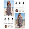 image:imageGRACE KARIN Summer Dresses for Women 2026 VacationSmocked Floral Maxi DressBoho Beach Sundress with Pocket Fashion ClothingBlack Floral