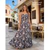 image:imageGRACE KARIN Summer Dresses for Women 2026 VacationSmocked Floral Maxi DressBoho Beach Sundress with Pocket Fashion ClothingBlack Floral