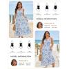 image:imageGRACE KARIN Summer Dresses for Women 2026 VacationSmocked Floral Maxi DressBoho Beach Sundress with Pocket Fashion ClothingBlue White