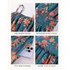 image:imageGRACE KARIN Summer Dresses for Women 2026 VacationSmocked Floral Maxi DressBoho Beach Sundress with Pocket Fashion ClothingDark Blue Green