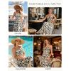 image:imageGRACE KARIN Summer Dresses for Women 2026 VacationSmocked Floral Maxi DressBoho Beach Sundress with Pocket Fashion ClothingNavy Flower