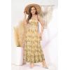 image:imageGRACE KARIN Summer Dresses for Women 2026 VacationSmocked Floral Maxi DressBoho Beach Sundress with Pocket Fashion ClothingYellow Leaves