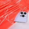 image:imageGRACE KARIN Women Strapless Dress Casual Loose Ruched Long Maxi Dress with PocketsOrange White