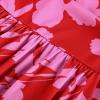 image:imageGRACE KARIN Women Strapless Dress Casual Loose Ruched Long Maxi Dress with PocketsRose Red