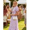 image:imageGRACE KARIN Women Summer Floral Maxi Dresses 2026 Wedding Guest Puff Sleeve Shirt Sundresses Boho Spring Clothes with PocketsPurple Floral