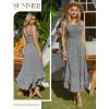 image:imageGRACE KARIN Womens 2026 Summer Floral Boho Dress Square Neck Strapped Swing A Line Sundress Beach Long Maxi OutfitsBlack