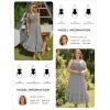 image:imageGRACE KARIN Womens 2026 Summer Floral Boho Dress Square Neck Strapped Swing A Line Sundress Beach Long Maxi OutfitsBlack