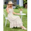 image:imageGRACE KARIN Womens 2026 Summer Floral Boho Dress Square Neck Strapped Swing A Line Sundress Beach Long Maxi OutfitsBlack Dot