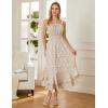 image:imageGRACE KARIN Womens 2026 Summer Floral Boho Dress Square Neck Strapped Swing A Line Sundress Beach Long Maxi OutfitsLight Yellow