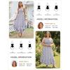 image:imageGRACE KARIN Womens 2026 Summer Floral Boho Dress Square Neck Strapped Swing A Line Sundress Beach Long Maxi OutfitsPurple Floral