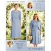 image:imageGRACE KARIN Womens Formal Wedding Guest Dress2 Piece Mother of The Bride DressesTea Party Sequin Dress with JacketGray Blue