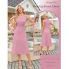 image:imageGRACE KARIN Womens Formal Wedding Guest Dress2 Piece Mother of The Bride DressesTea Party Sequin Dress with JacketPink
