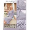 image:imageGRACE KARIN Womens Formal Wedding Guest Dress2 Piece Mother of The Bride DressesTea Party Sequin Dress with JacketPurple Gray