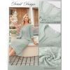 image:imageGRACE KARIN Womens Formal Wedding Guest Dress2 Piece Mother of The Bride DressesTea Party Sequin Dress with JacketSage Green