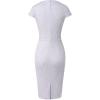 image:imageGRACE KARIN Womens Gorgeous Pencil Dress Cap Sleeve Tweed Pencil Dress for WorkLilac