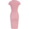 image:imageGRACE KARIN Womens Gorgeous Pencil Dress Cap Sleeve Tweed Pencil Dress for WorkPink Plaid