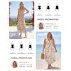 image:imageGRACE KARIN Womens Maxi Floral Sundresses Summer Beach Boho Dress Spaghetti Strap Dresses Casual Fashion Clothes with PocketsBeige Floral