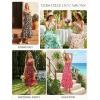 image:imageGRACE KARIN Womens Maxi Floral Sundresses Summer Beach Boho Dress Spaghetti Strap Dresses Casual Fashion Clothes with PocketsBeige Floral