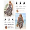 image:imageGRACE KARIN Womens Maxi Floral Sundresses Summer Beach Boho Dress Spaghetti Strap Dresses Casual Fashion Clothes with PocketsBlack and Beige Floral