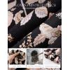 image:imageGRACE KARIN Womens Maxi Floral Sundresses Summer Beach Boho Dress Spaghetti Strap Dresses Casual Fashion Clothes with PocketsBlack and Beige Floral