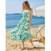 image:imageGRACE KARIN Womens Maxi Floral Sundresses Summer Beach Boho Dress Spaghetti Strap Dresses Casual Fashion Clothes with PocketsLight Green Floral