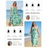 image:imageGRACE KARIN Womens Maxi Floral Sundresses Summer Beach Boho Dress Spaghetti Strap Dresses Casual Fashion Clothes with PocketsLight Green Floral