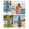 image:imageGRACE KARIN Womens Maxi Floral Sundresses Summer Beach Boho Dress Spaghetti Strap Dresses Casual Fashion Clothes with PocketsPink Floral