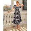 image:imageGRACE KARIN Womens Summer Floral Maxi Dress 2026 Flowy Wedding Guest Dress A Line Boho Dresses Fashion Clothing with PocketsBlack Pink Floral
