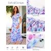 image:imageGRACE KARIN Womens Summer Floral Maxi Dress 2026 Flowy Wedding Guest Dress A Line Boho Dresses Fashion Clothing with PocketsBlue Purple Floral
