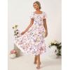 image:imageGRACE KARIN Womens Summer Floral Maxi Dress 2026 Flowy Wedding Guest Dress A Line Boho Dresses Fashion Clothing with PocketsMulticolor Floral