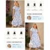 image:imageGRACE KARIN Womens Summer Floral Maxi Dress 2026 Flowy Wedding Guest Dress A Line Boho Dresses Fashion Clothing with PocketsWhite Blue Floral