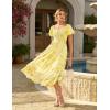 image:imageGRACE KARIN Womens Summer Floral Maxi Dress 2026 Flowy Wedding Guest Dress A Line Boho Dresses Fashion Clothing with PocketsYellow Floral