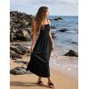 image:imageGRACE KARIN Womens Summer Maxi Dress 2026Smocked Ruched Bust Sundress with Adjustable Straps amp PocketsBeach Vacation DressBlack