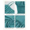 image:imageGRACE KARIN Womens Summer Maxi Dress 2026Smocked Ruched Bust Sundress with Adjustable Straps amp PocketsBeach Vacation DressBlue Green
